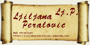 Ljiljana Peralović vizit kartica